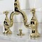 Kingston Brass Bridge Bathroom Faucet with Brass Pop-Up, Polished Brass KS7972PL - alternate 2